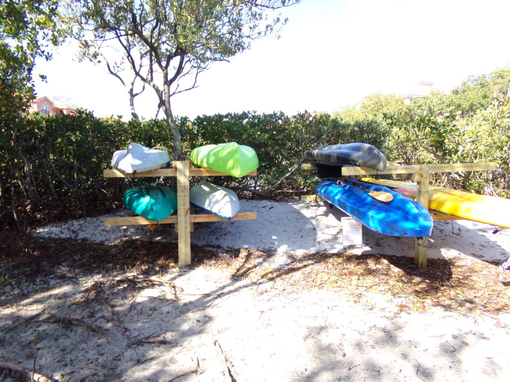 Clearwater Cay CDD Kayak racks for rent